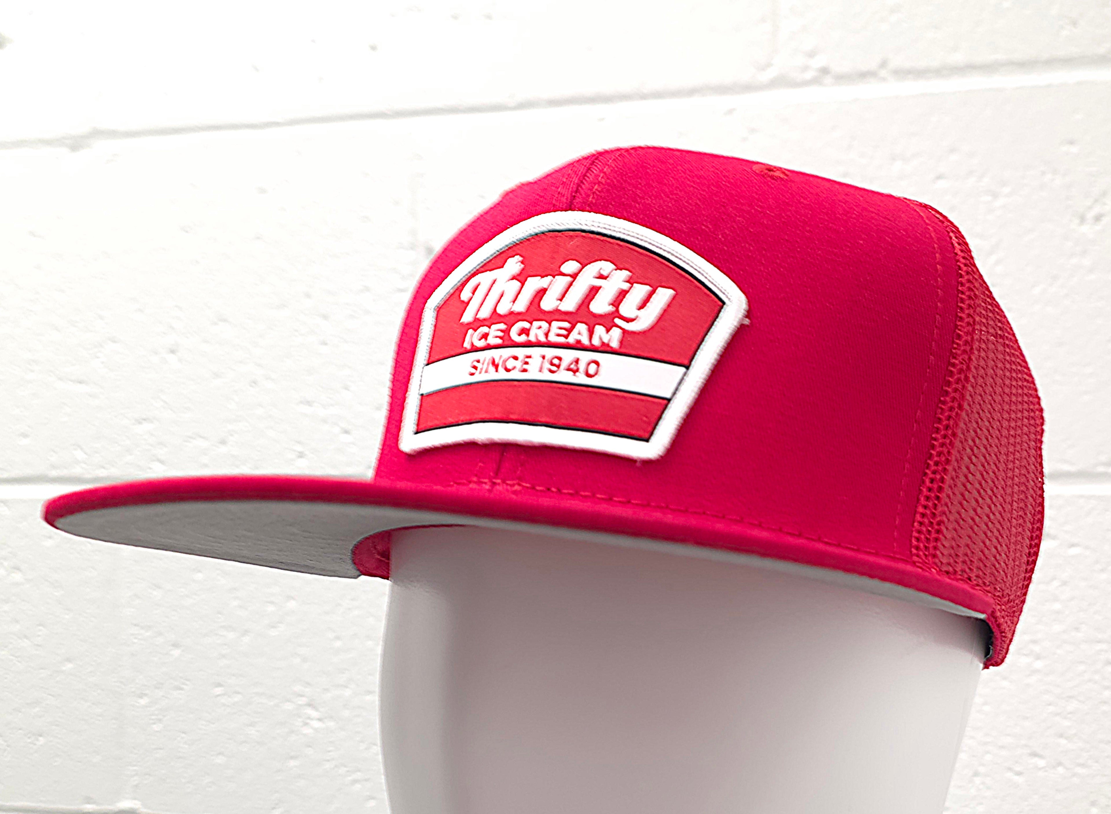 Thrifty Red Logo Patch Snapback Hat