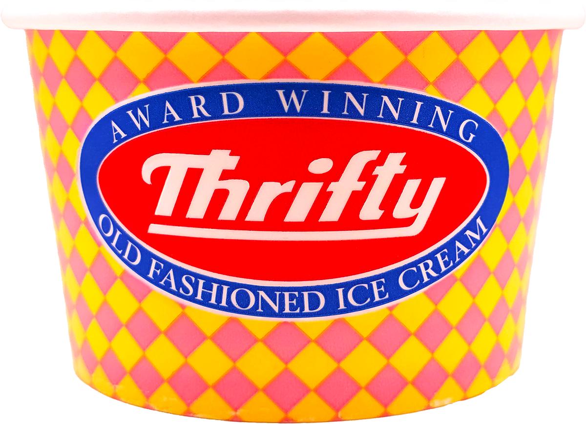 8oz Thrifty Branded Ice Cream Cups – No Lid