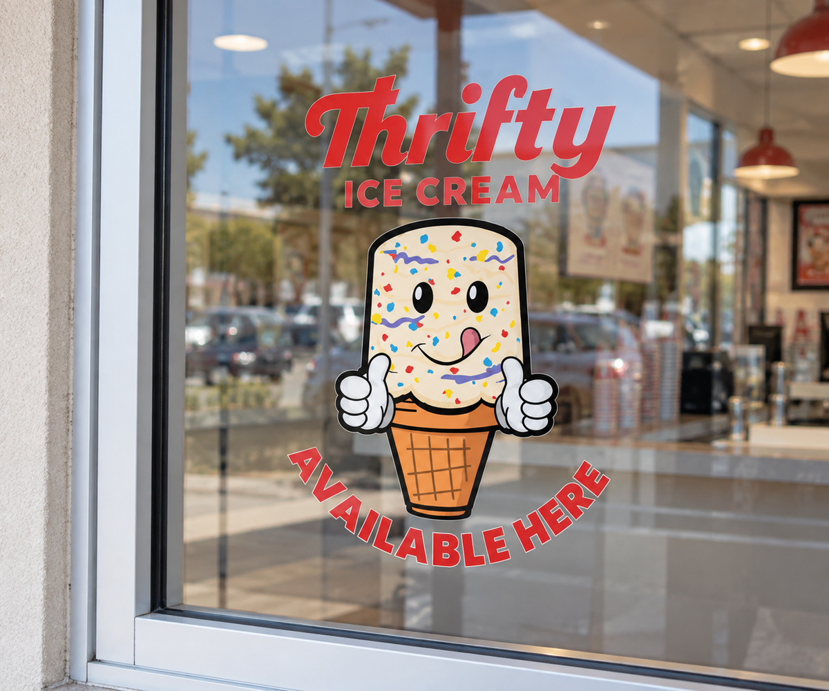 Birthday Coneboy Window Cling