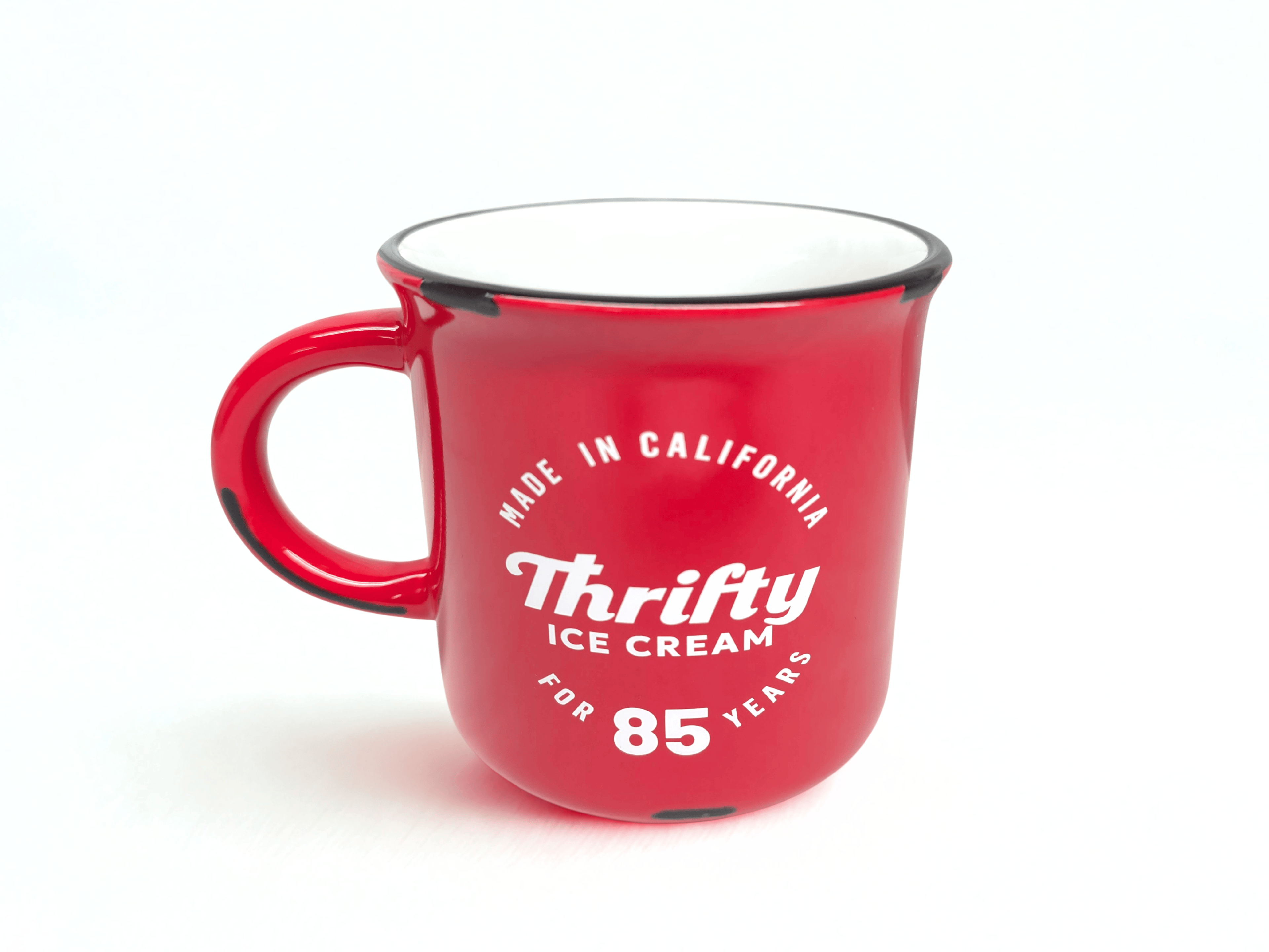 Thrifty Red Distressed Ventura Mug – 15oz Ceramic