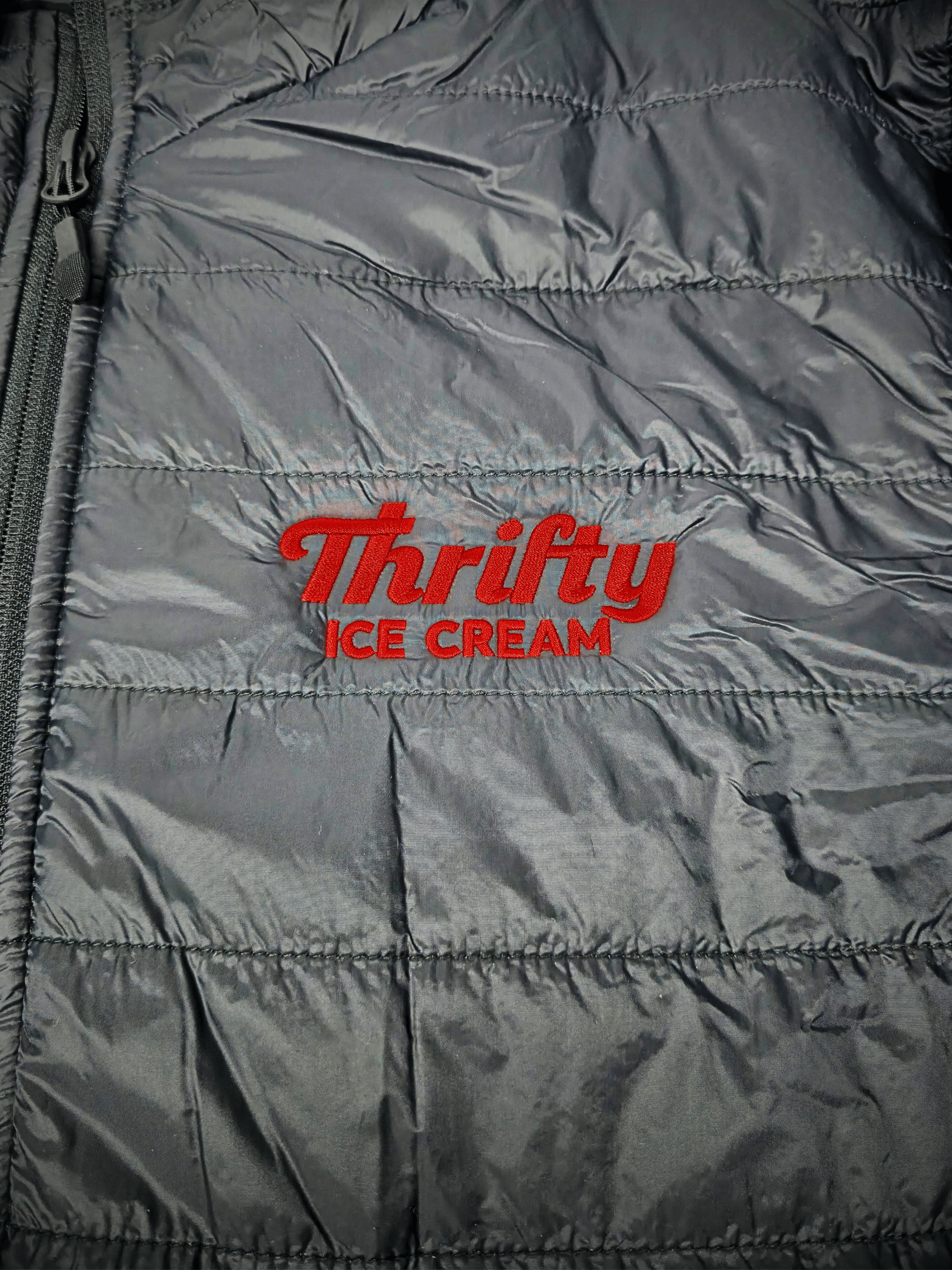 Thrifty Ice Cream Puffed Jacket - Black