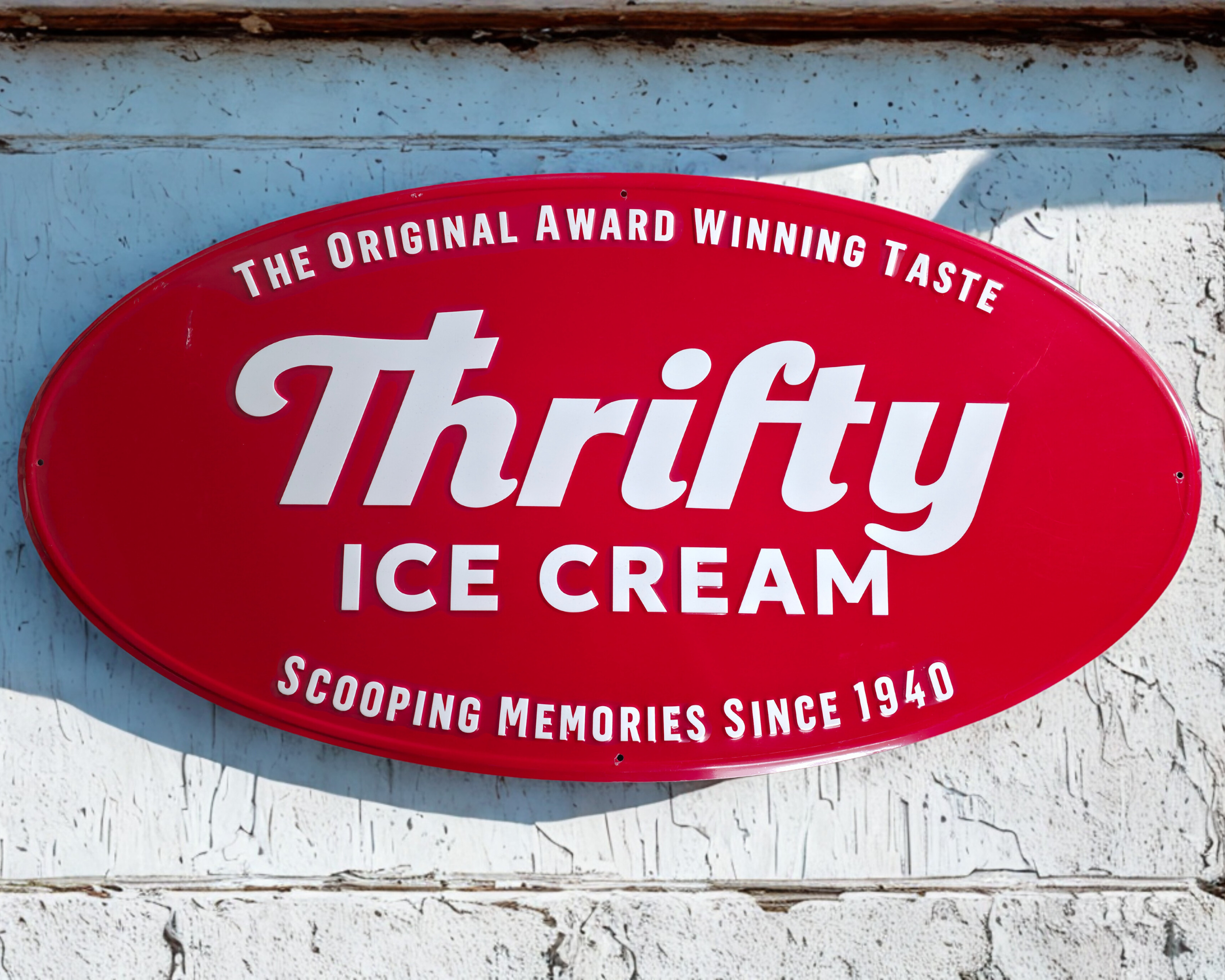 Thrifty Ice Cream Logo Aluminum Sign