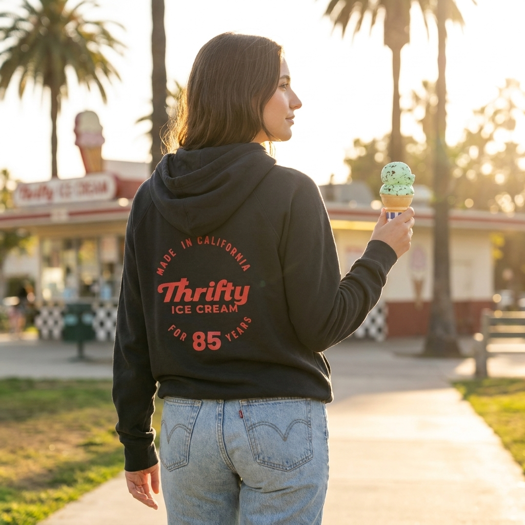 Thrifty Zip Up Hoodie