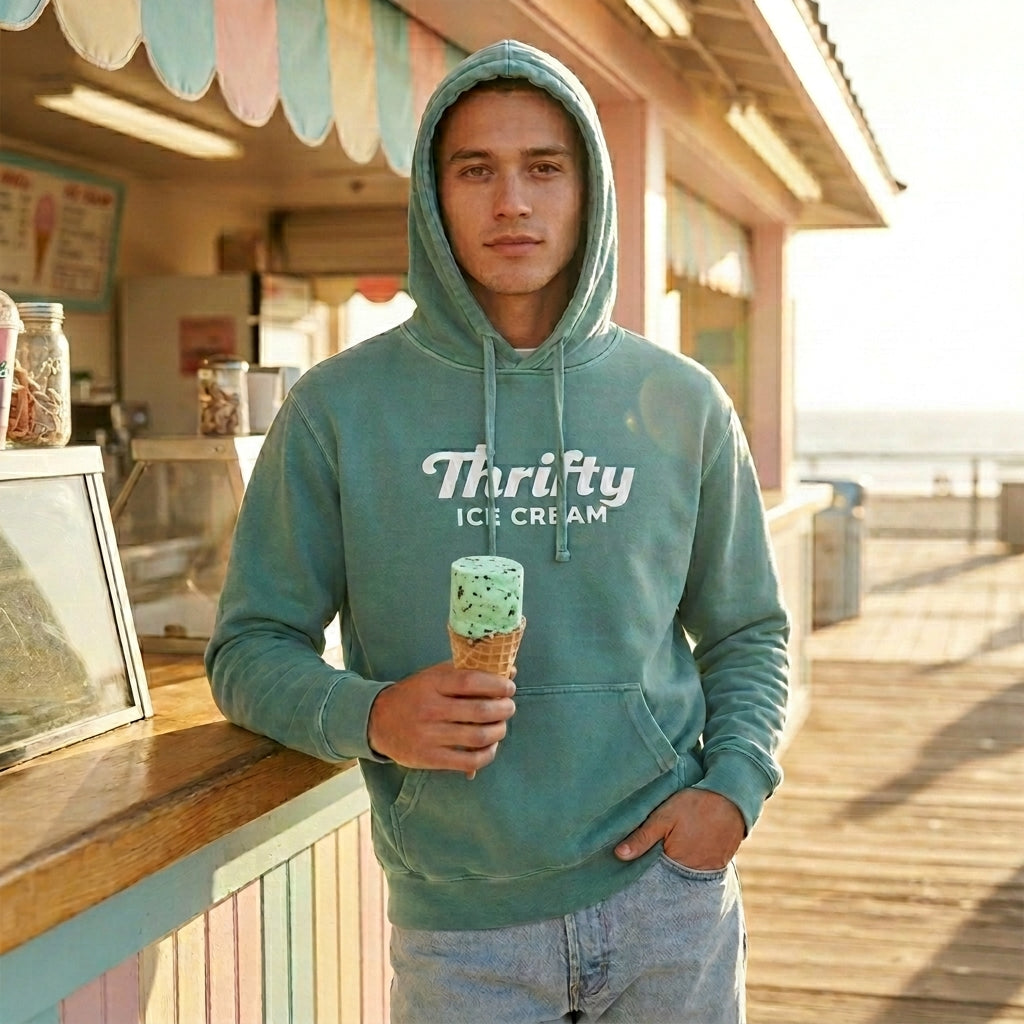 Thrifty Logo Sweatshirt - Light Green