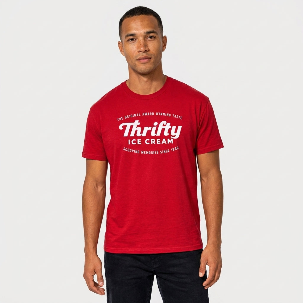 Thrifty Red Logo Tee
