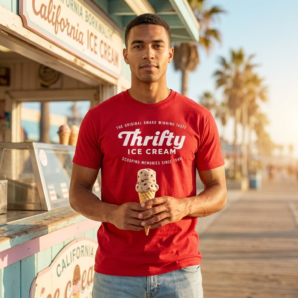 Thrifty Red Logo Tee