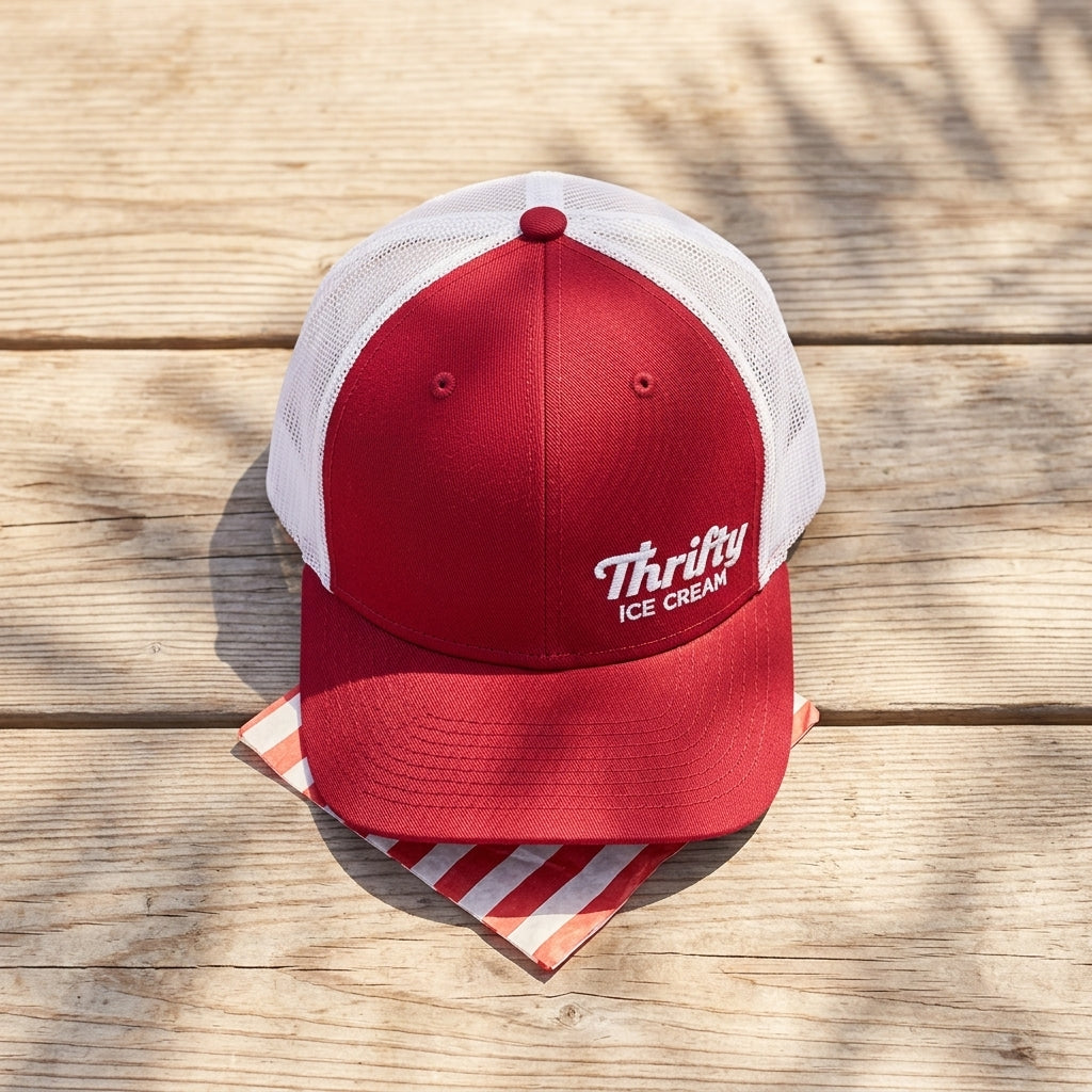 Thrifty Ice Cream Red & White Snapback