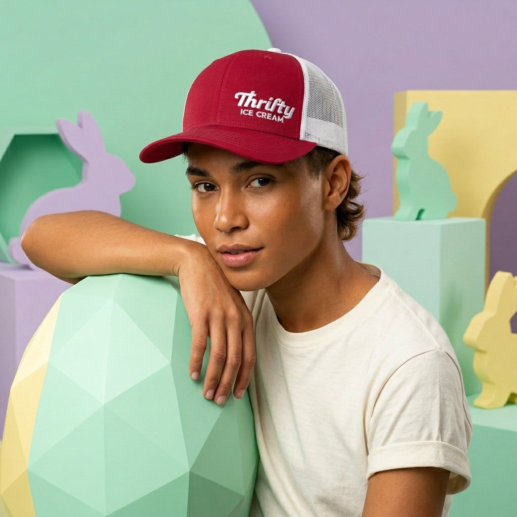 Thrifty Ice Cream Red & White Snapback